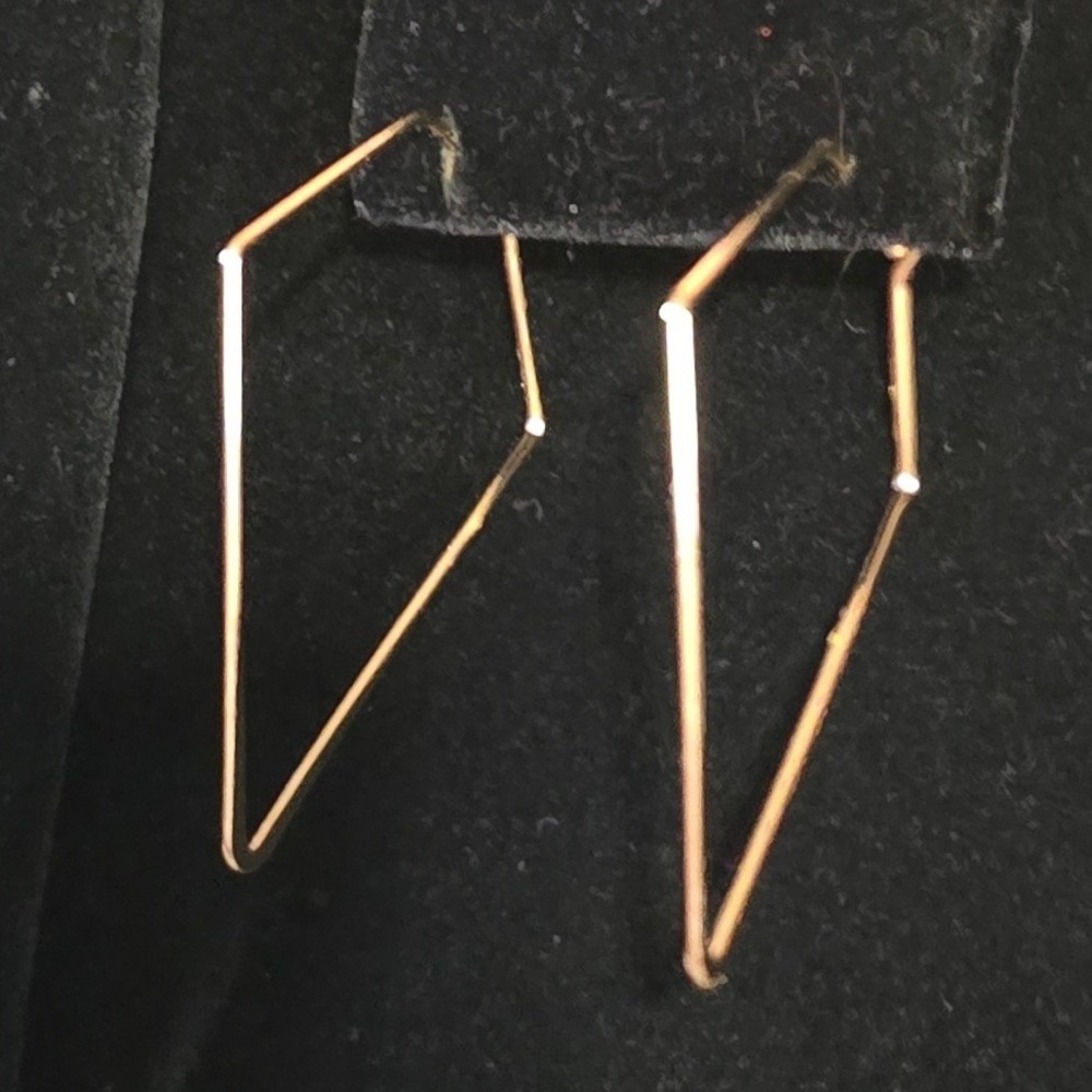 Free Press Jewelry Geometric Gold Tone Wire Earrings PPC13R8B‎
